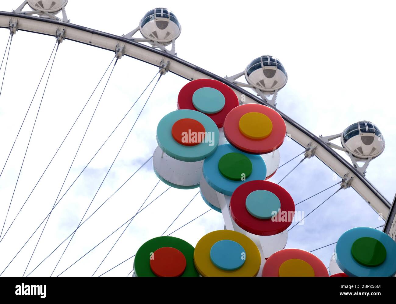 Das Riesenrad im Linq Hotel und der Promenade Las Vegas, Nevada, USA Stockfoto