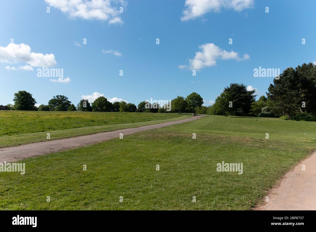 Bristol-Mai-2020-England-ein Blick auf den großen öffentlichen Park in Bristol England Stockfoto