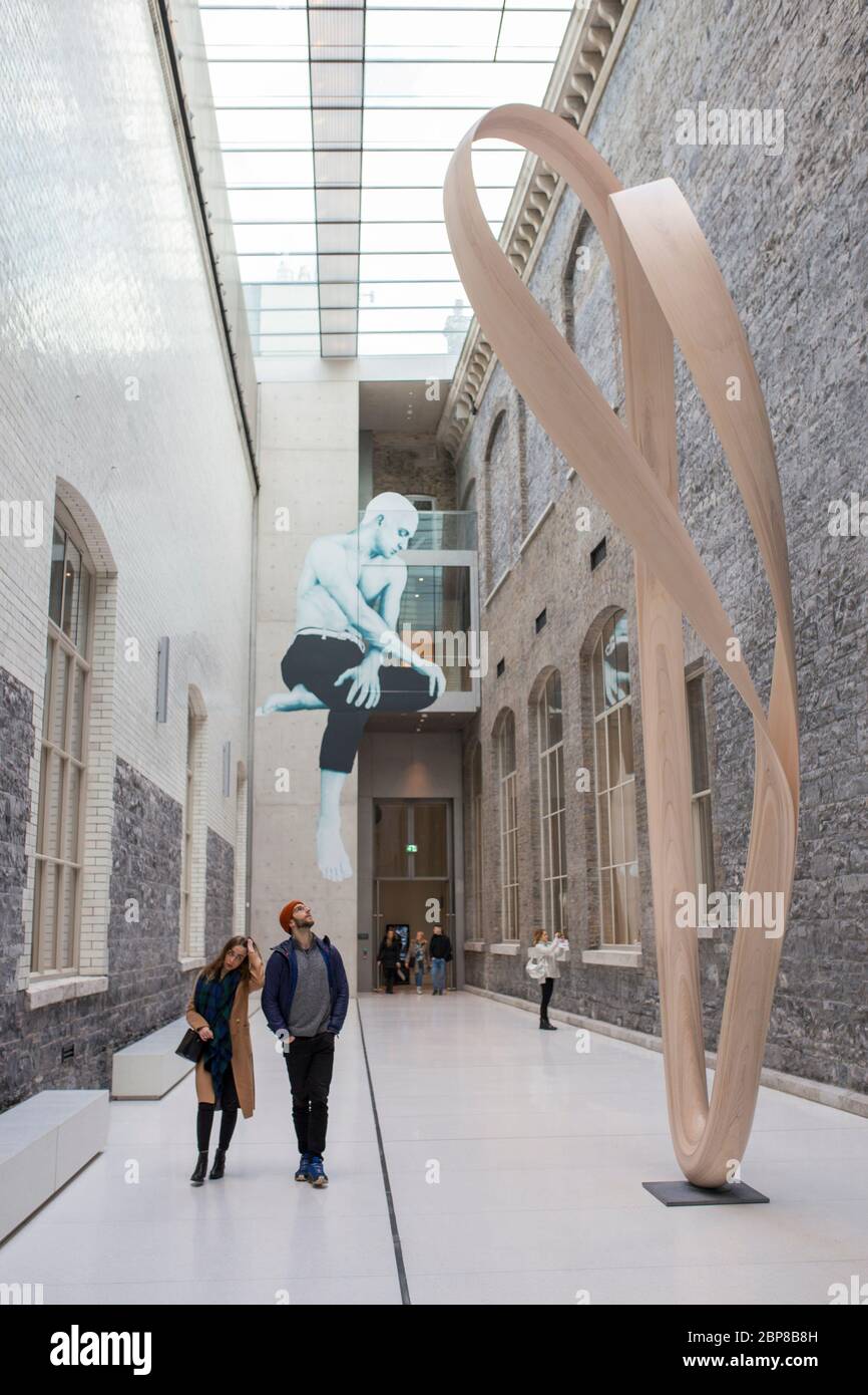 National Gallery of Ireland neuer Innenhof. Gebäude Im Gebäude Stockfoto