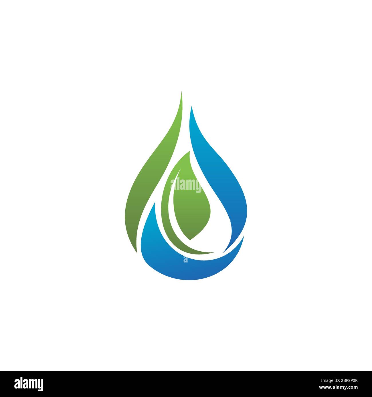 Drop Water Logo und Icon Vektor Vorlage Stock Vektor