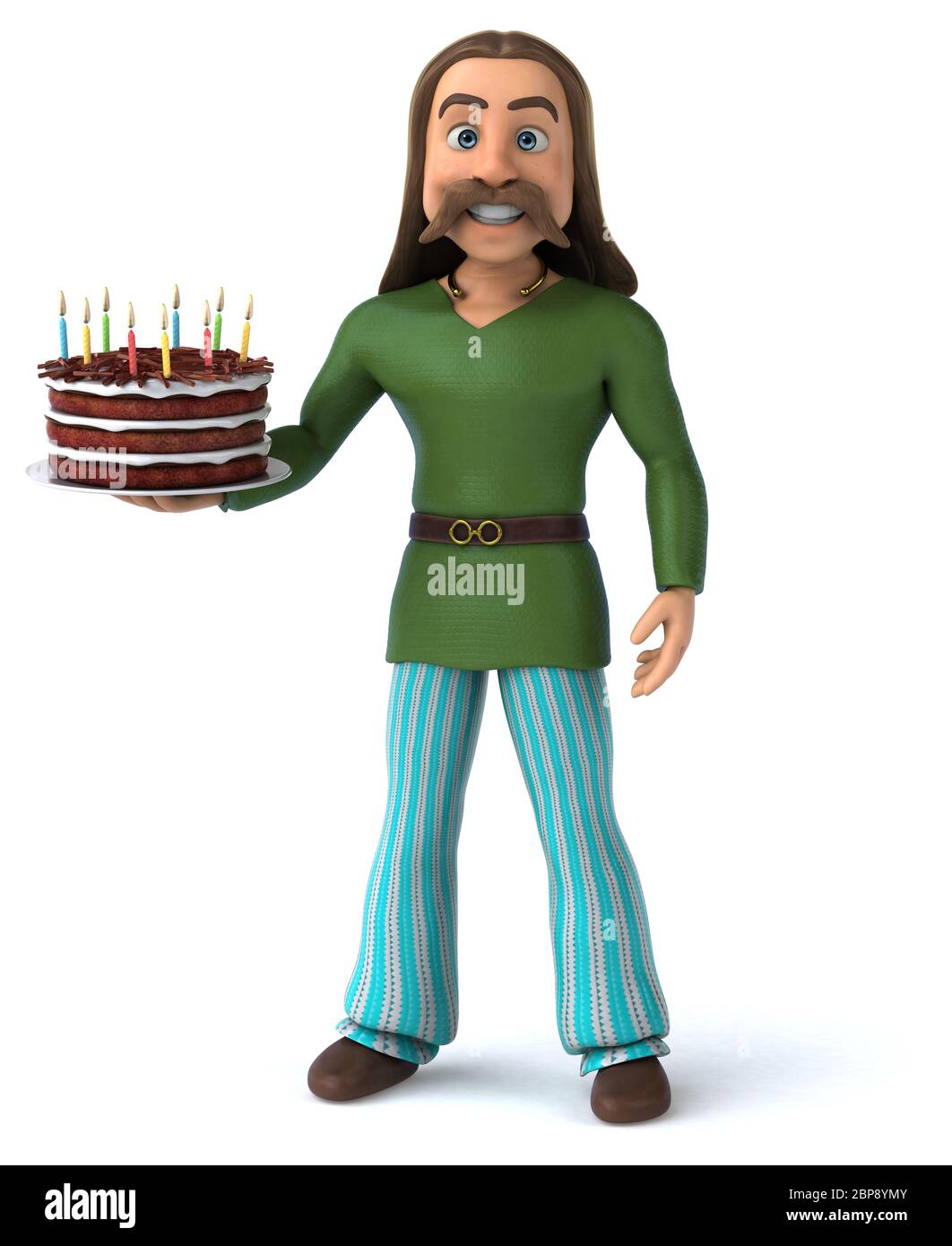 Spaß Gaul - 3D-Darstellung Stockfoto