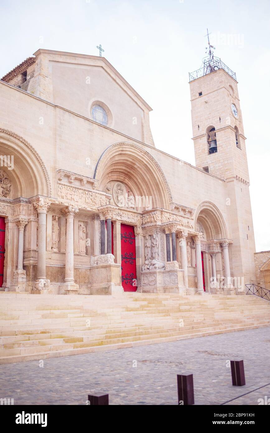 Die Abtei von Saint-Gilles, Kloster in Saint-Gilles Stockfoto