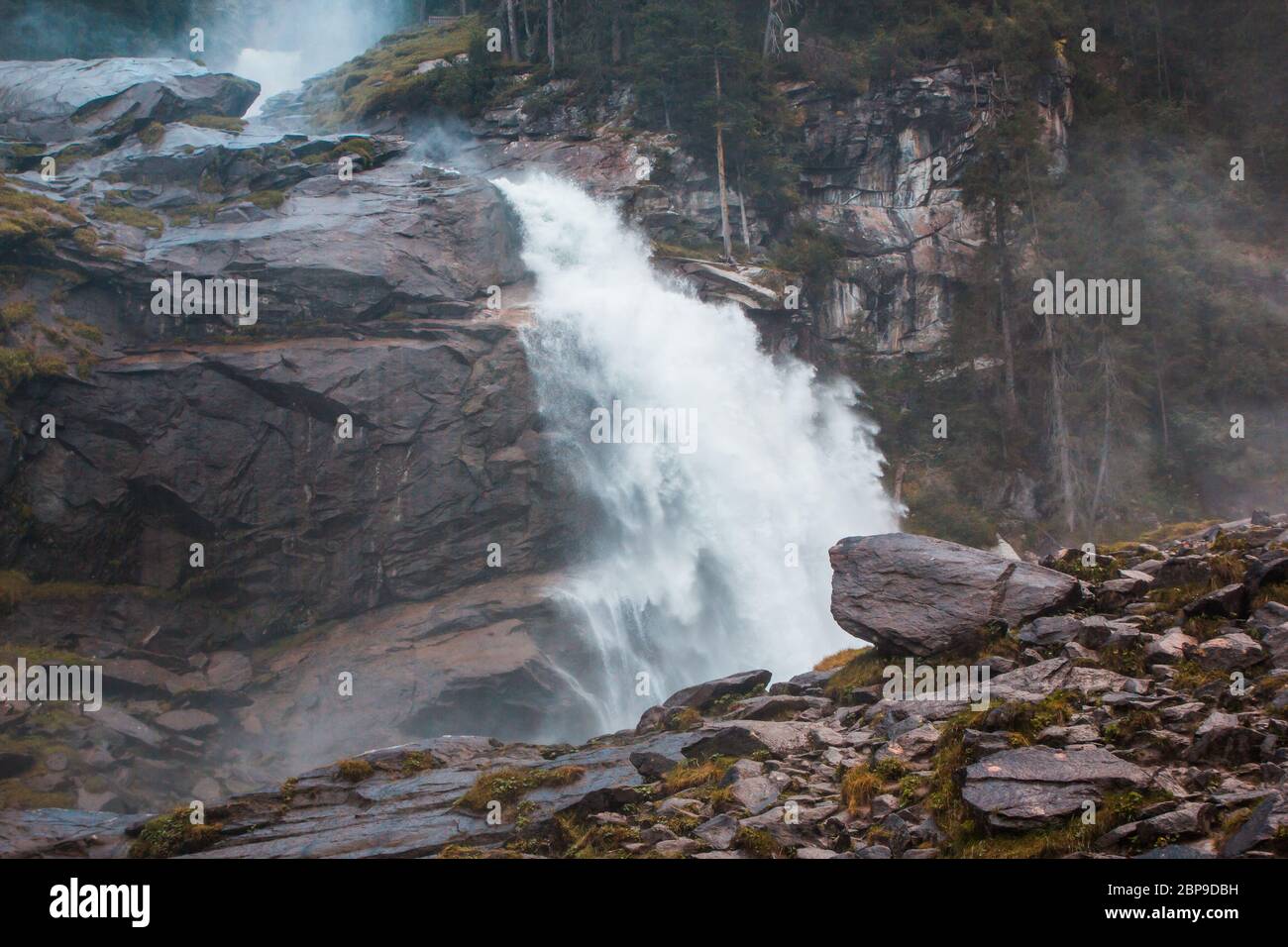 Krimmler Wasserfälle in Österreich Stockfoto