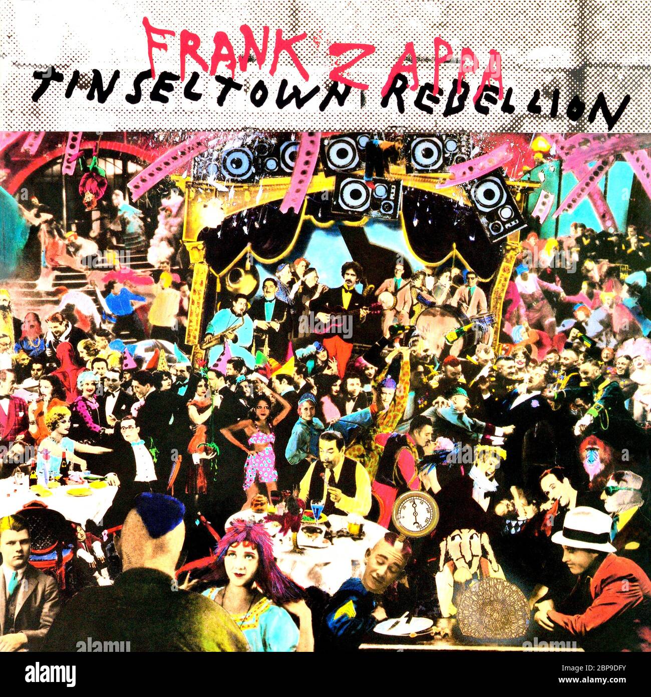 Frank Zappa - original Vinyl Album Cover - Tinsel Town Rebellion - 1981 Stockfoto