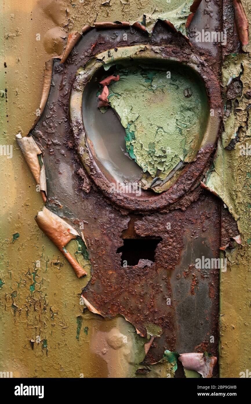 Peeling Paint, Highlands, Schottland Stockfoto