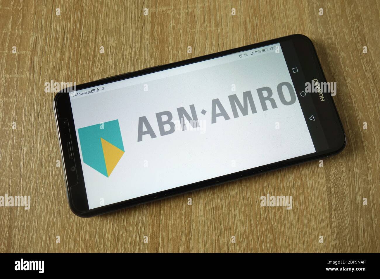 ABN AMRO Bank N.V. Logo auf dem Smartphone angezeigt Stockfoto