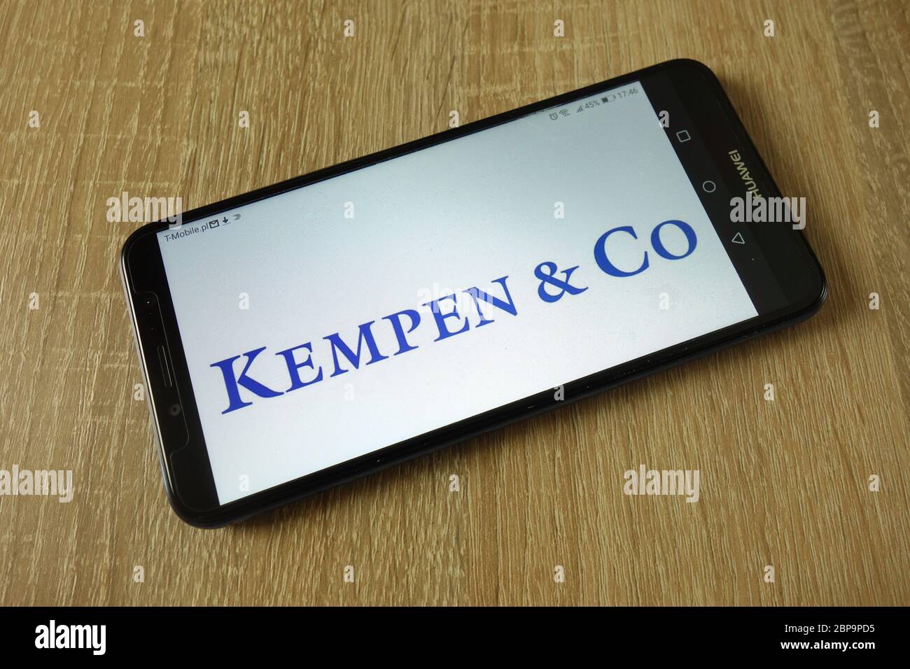 Kempen & Co Banklogo auf dem Smartphone angezeigt Stockfoto