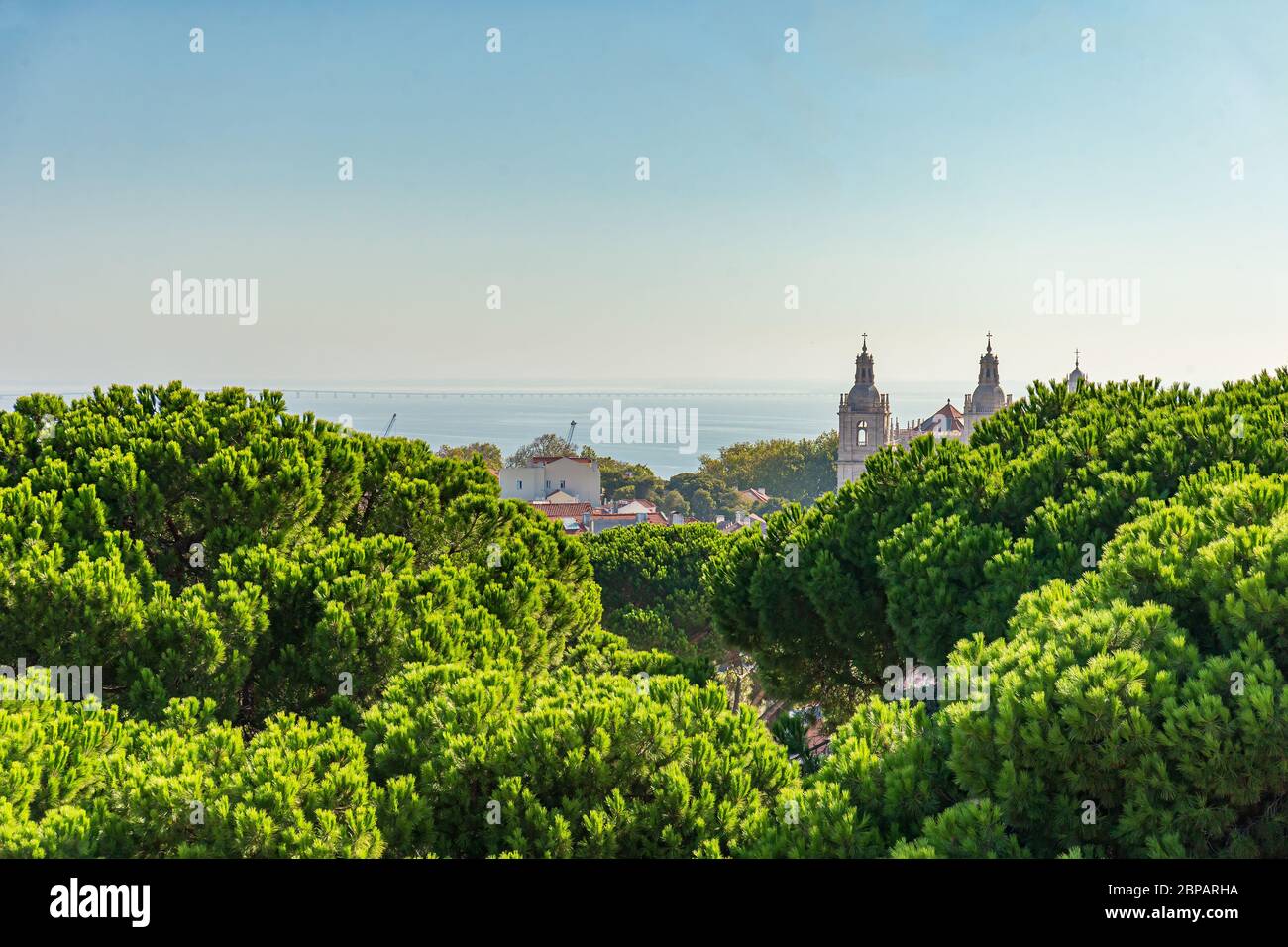 Blick über Lissabon, Hauptstadt Portugals Stockfoto