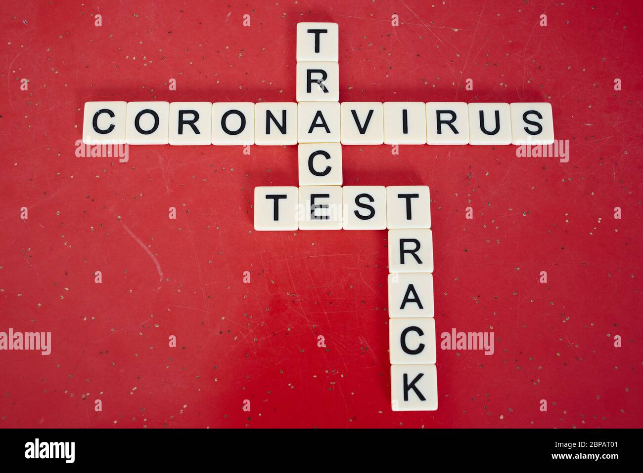 Test Trace Track Bekämpfung der Covid-19-Coronavirus-Pandemie Stockfoto