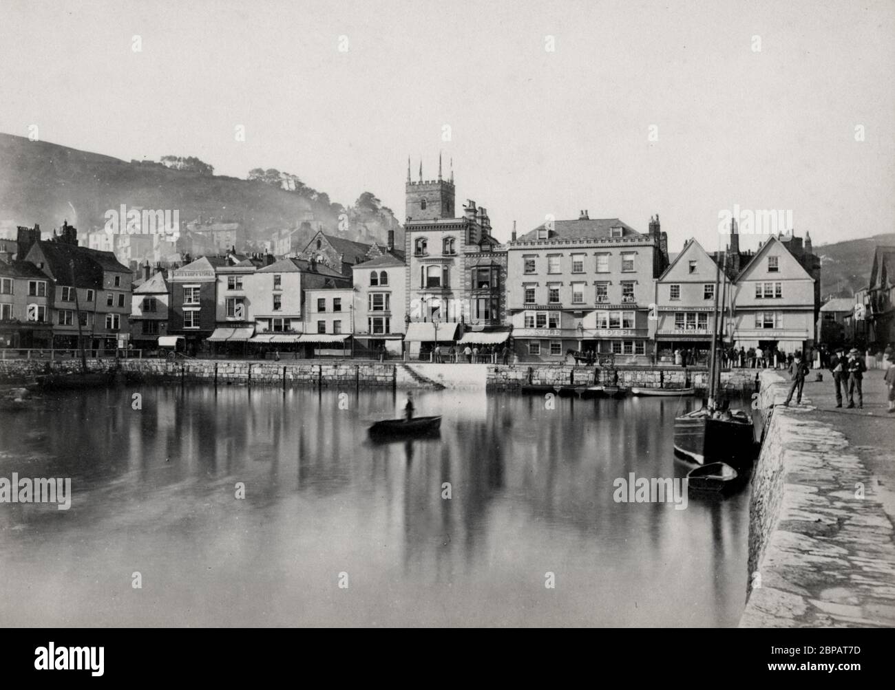 Dartmouth, der Kai aus dem neuen Grund, fotografiert von Francis Bedford Stockfoto