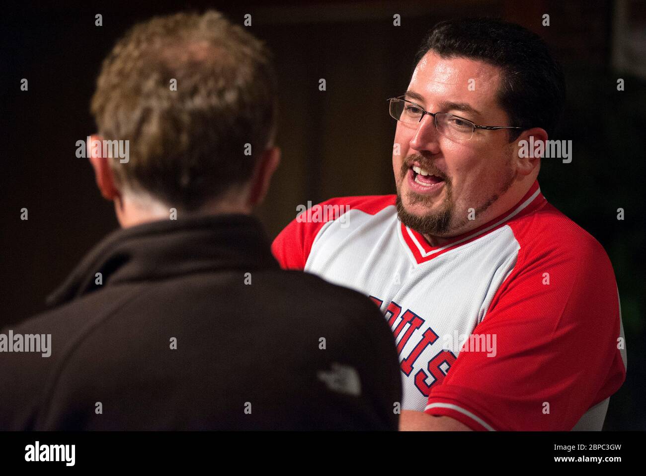 2015 Ferguson Kommunalwahl in Ferguson Missouri USA Stockfoto