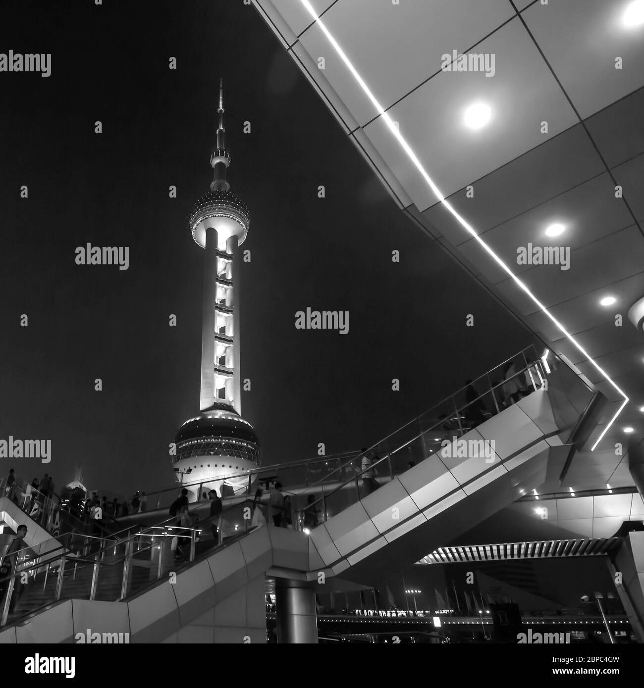 Oriental Pearl Tower, Shanghai Pudong, China Stockfoto