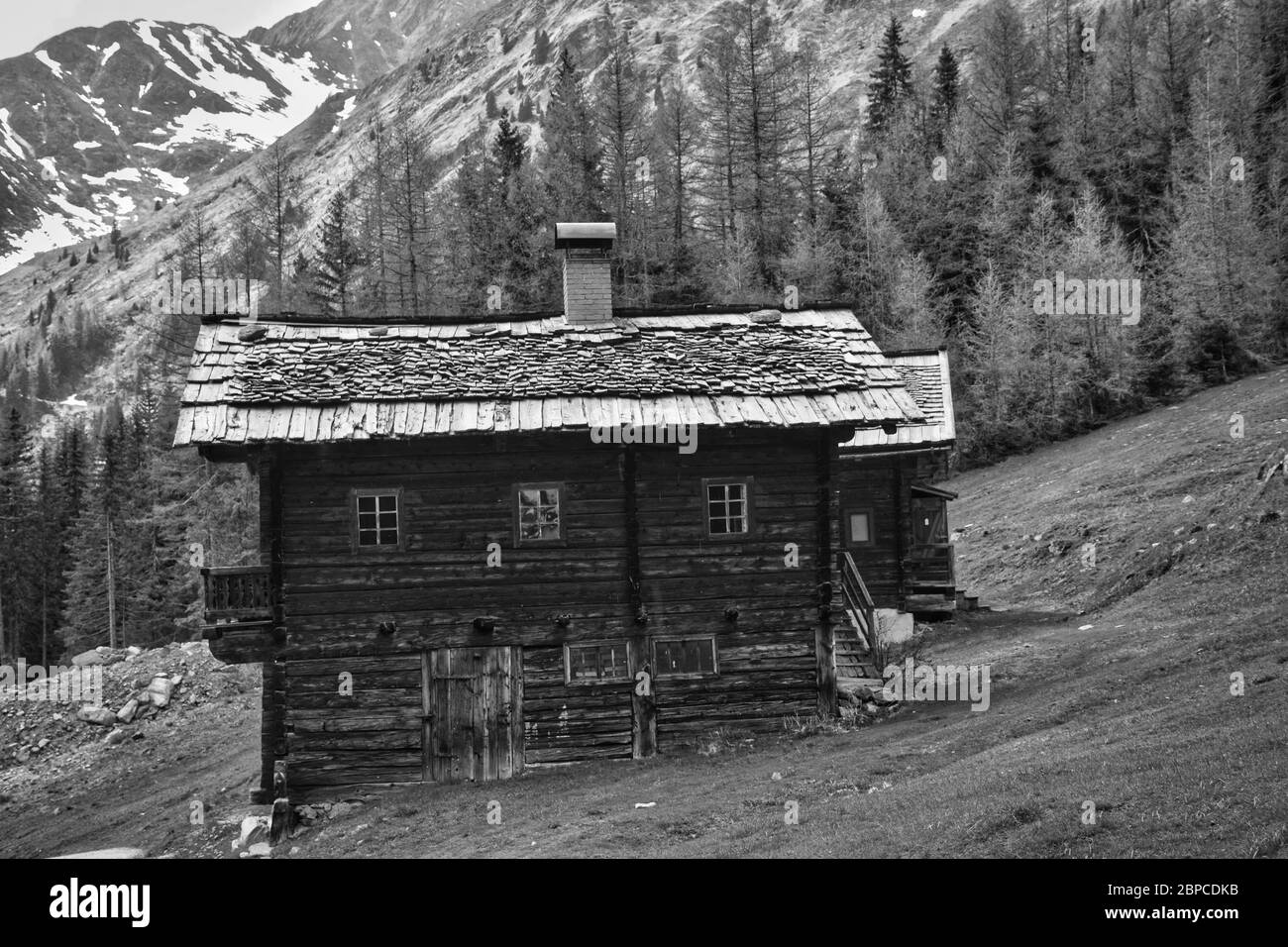 Oberstalleralm, Oberstaller Alm, Arntal, Stallertall, Deferegger Alpen, Villgrater Berge, Innervillgraten, Osttirol, Zentralalpen, Alm, Denkmalschutz, Stockfoto