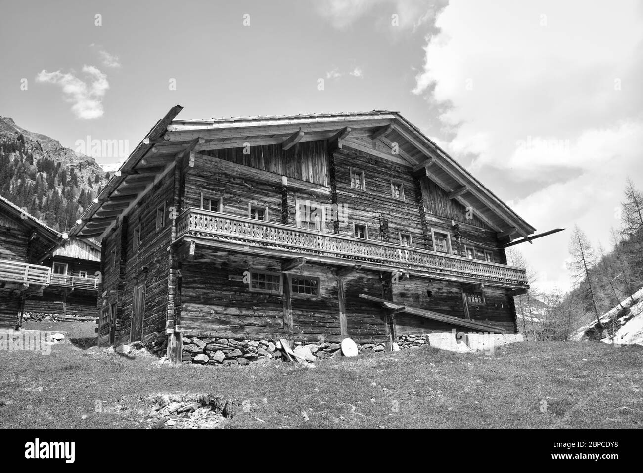 Oberstalleralm, Oberstaller Alm, Arntal, Stallertall, Deferegger Alpen, Villgrater Berge, Innervillgraten, Osttirol, Zentralalpen, Alm, Denkmalschutz, Stockfoto