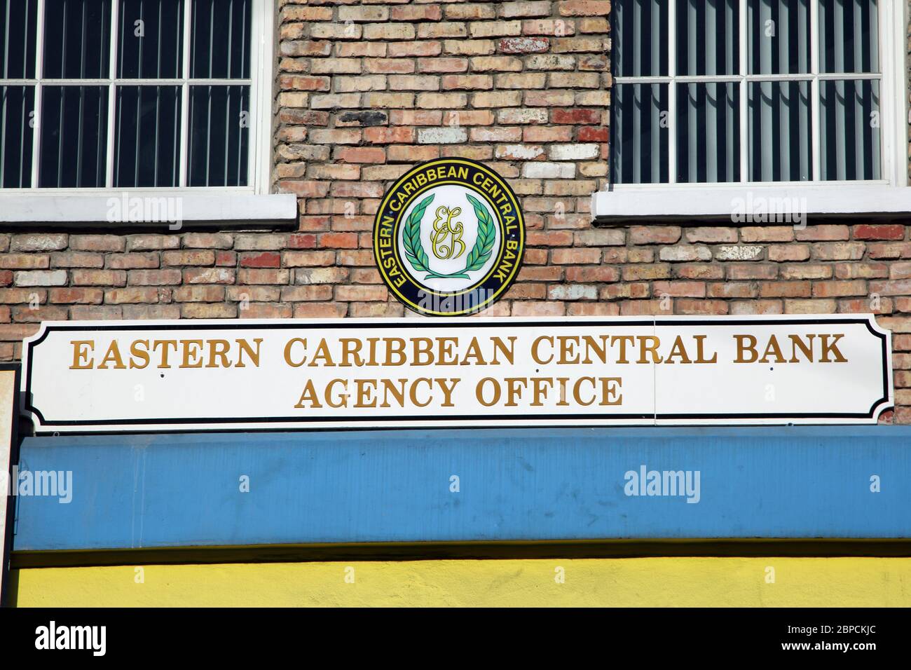 St. George's Grenada Eastern Caribbean Central Bank Agency Office Stockfoto
