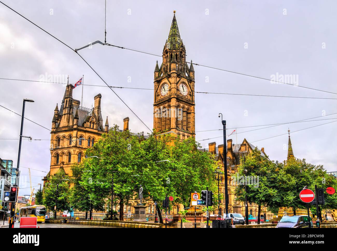 Manchester Town Hall in England Stockfoto