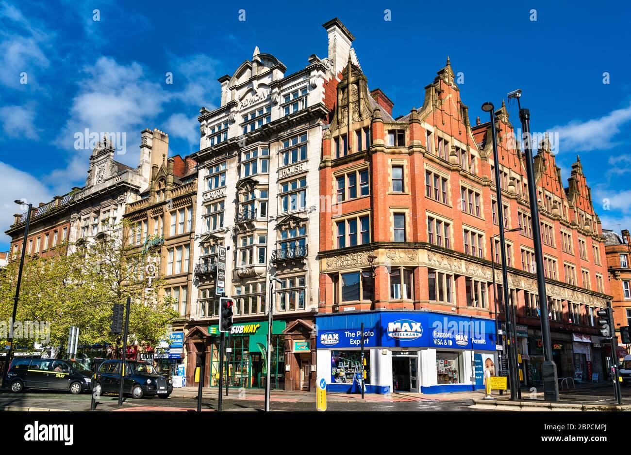 Architektur von Manchester in England Stockfoto