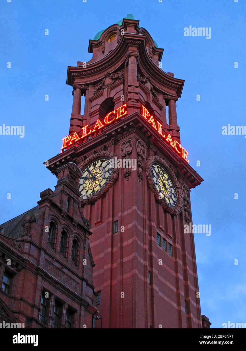 The Palace Hotel, ex-Refuge Insurance Building, Oxford Road, Manchester, Lancashire, England, UK, M60 7HA Stockfoto