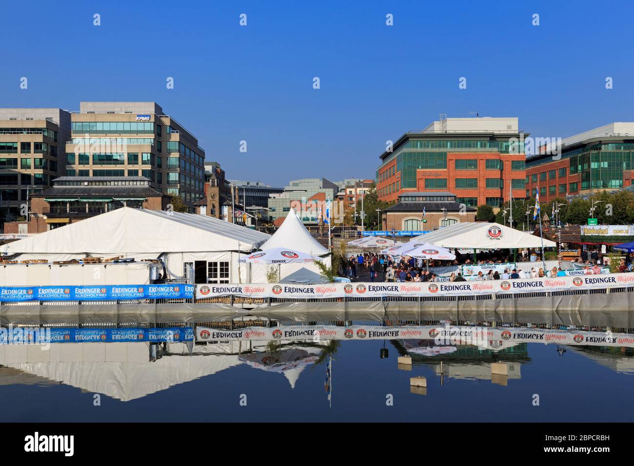 Oktoberfest, Georges Dock, Stadt Dublin, County Dublin, Irland, Europa Stockfoto