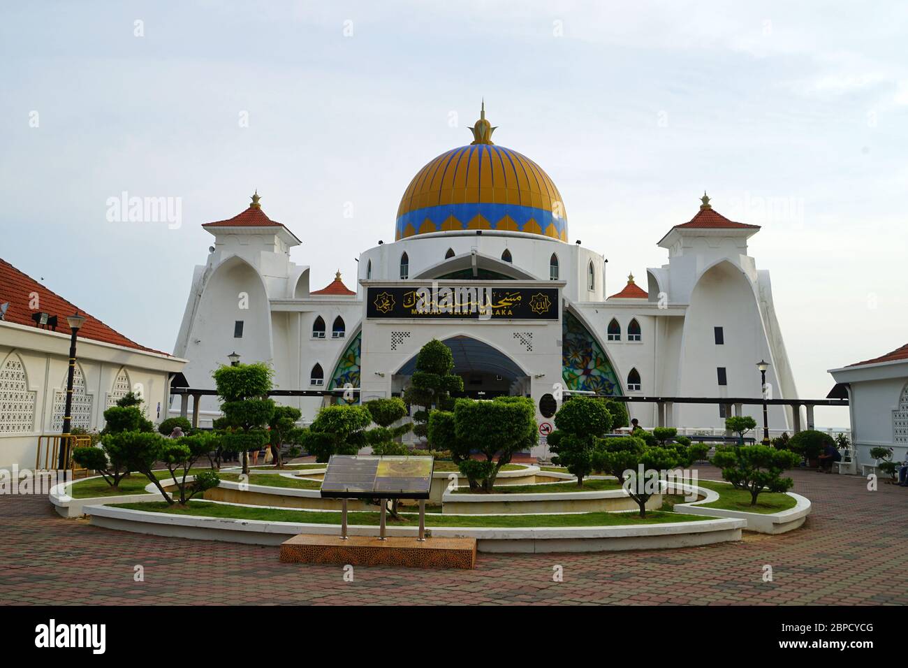 Masjid Selat Malaka, Moschee In Der Melakka-Straße, Malaka, Malaysia Stockfoto