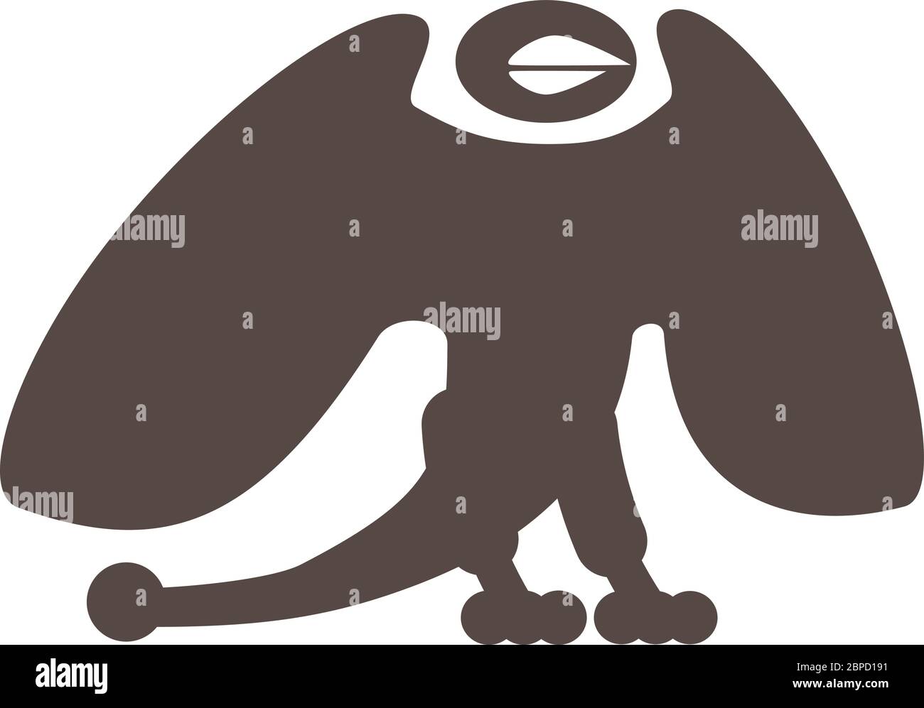 Griffin Drache mit offenen Flügeln Stock Vektor