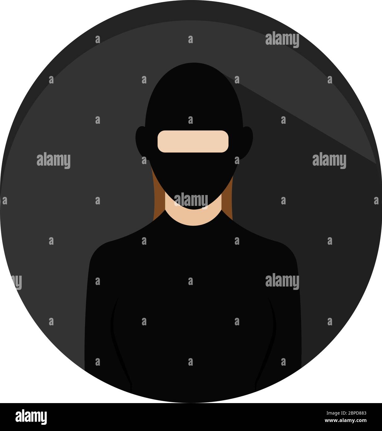 Symbol für isolierten Dieb Stock Vektor