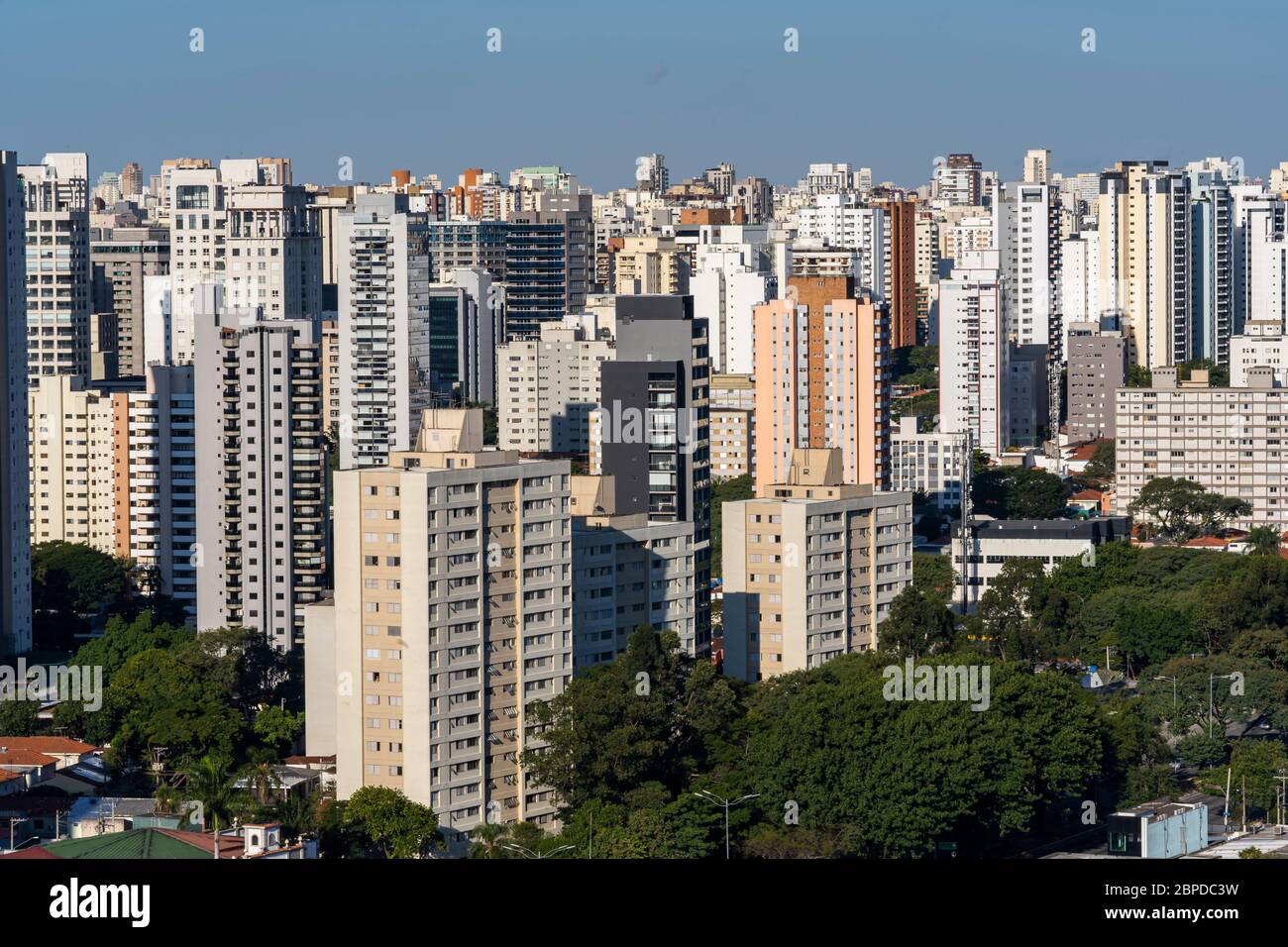 Panoramablick auf die Stadt Sao Paulo, Brasilien. Stockfoto