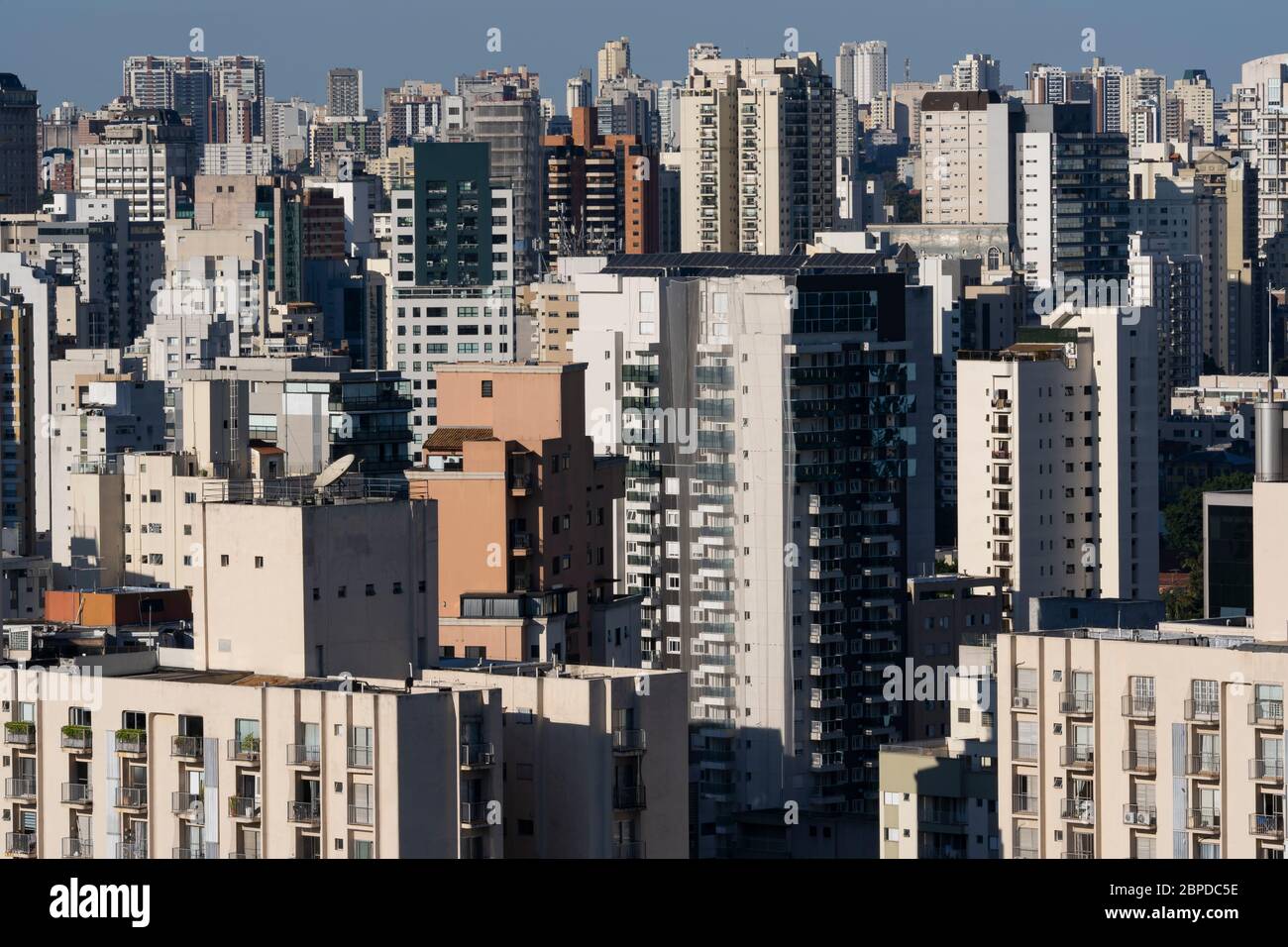 Panoramablick auf die Stadt Sao Paulo, Brasilien. Stockfoto