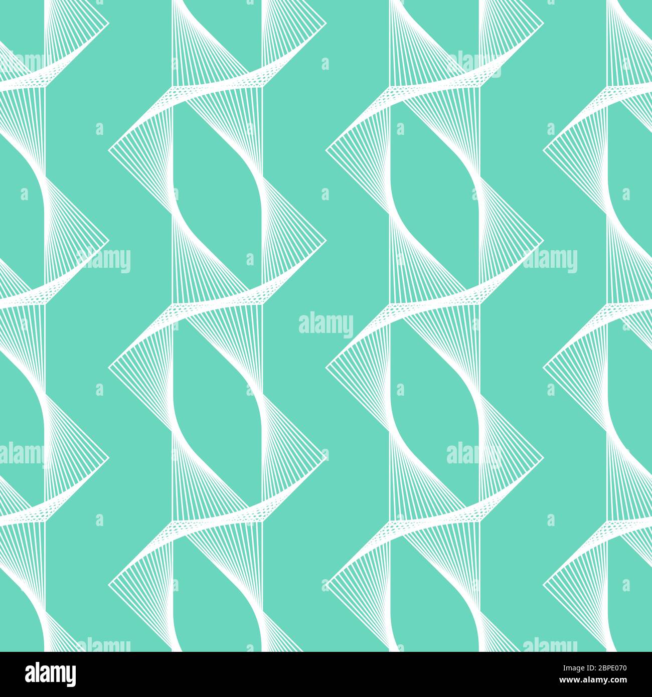 Farbe 2020. Aqua Menthe, Neo Mint, Smaragd, türkis geometrische Vektor nahtlose Muster.Repeating Textur in neo mint Farben für Hintergrund, Tapete Stock Vektor