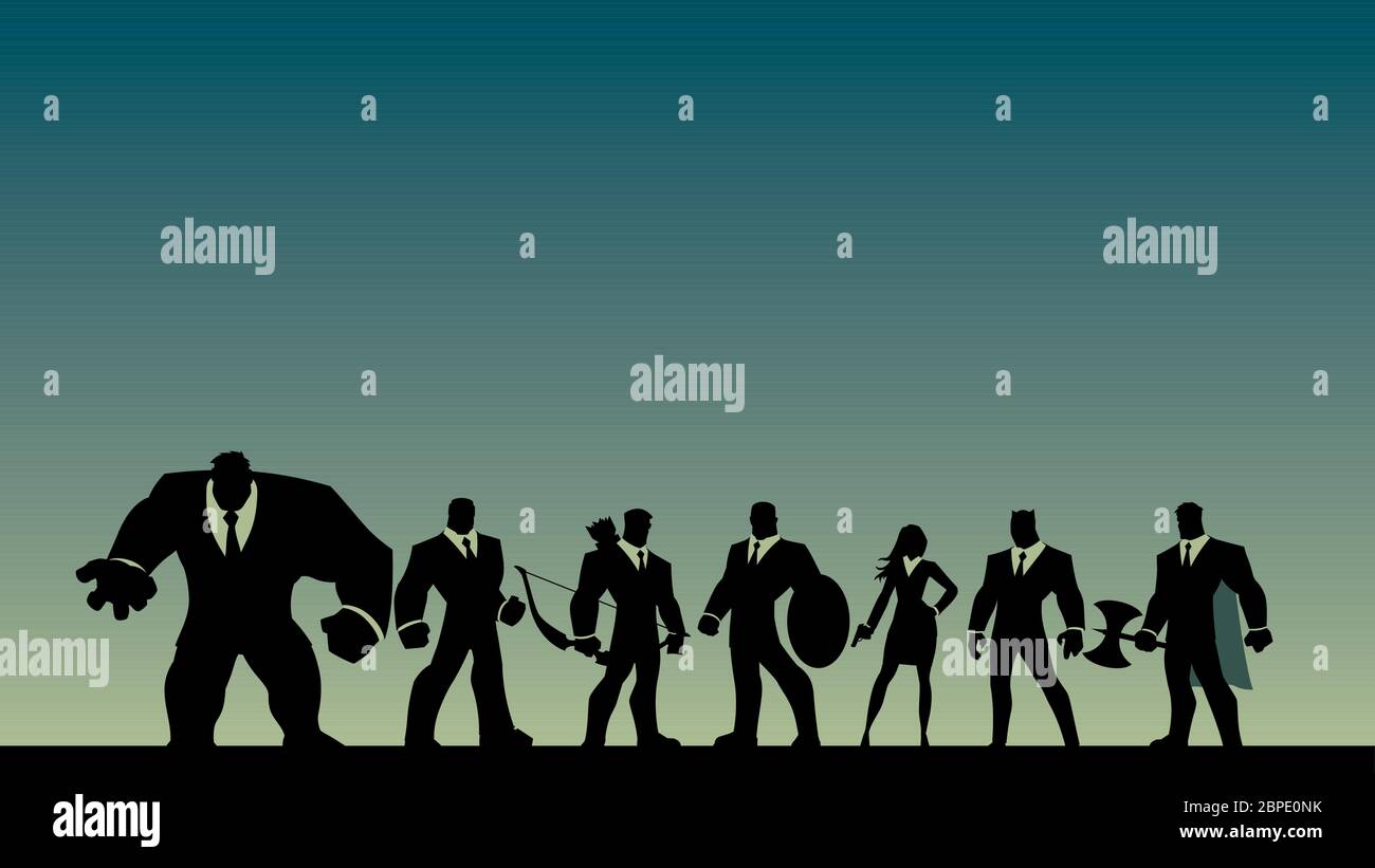 Super Business Team Stock Vektor