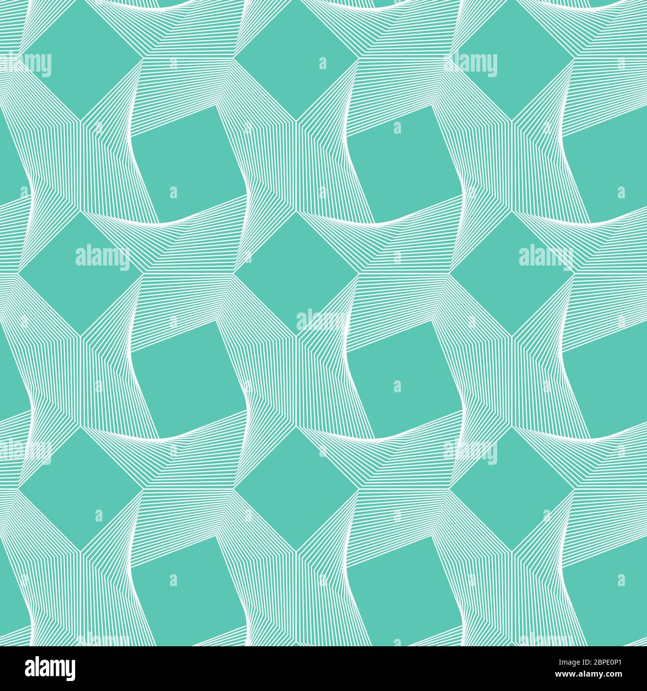 Aqua Menthe, Neo Mint, Smaragd, türkis geometrische Vektor nahtlose Muster.Farbe 2020. Wiederholende quadratische Textur in neo mint Farben für Hintergrund Stock Vektor