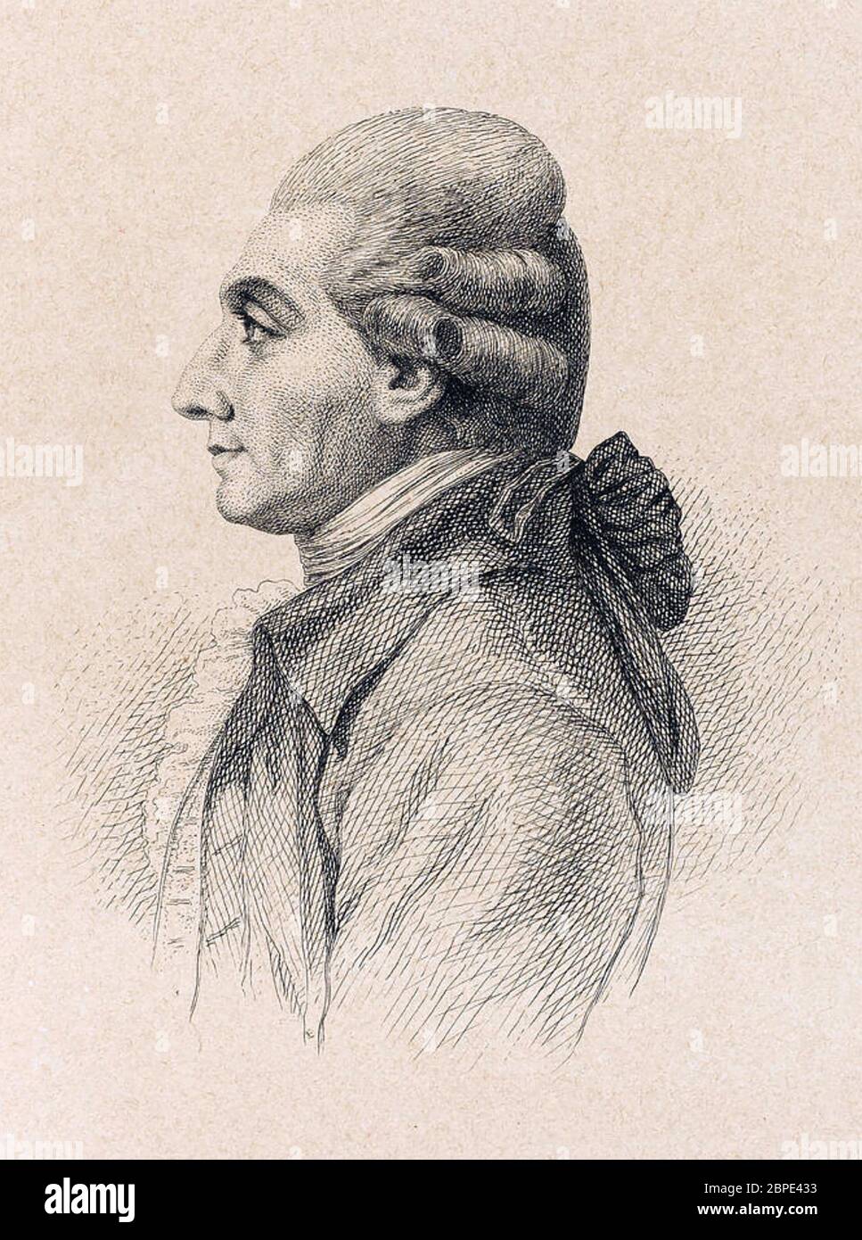 ANTONIO SACCHINI (1730-1786) italienischer Opernkomponist Stockfoto