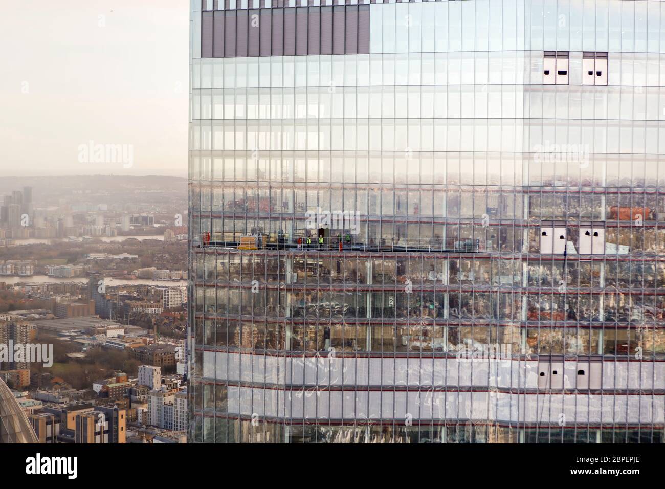 Luftaufnahme von Bishopsgate 22 Stockfoto