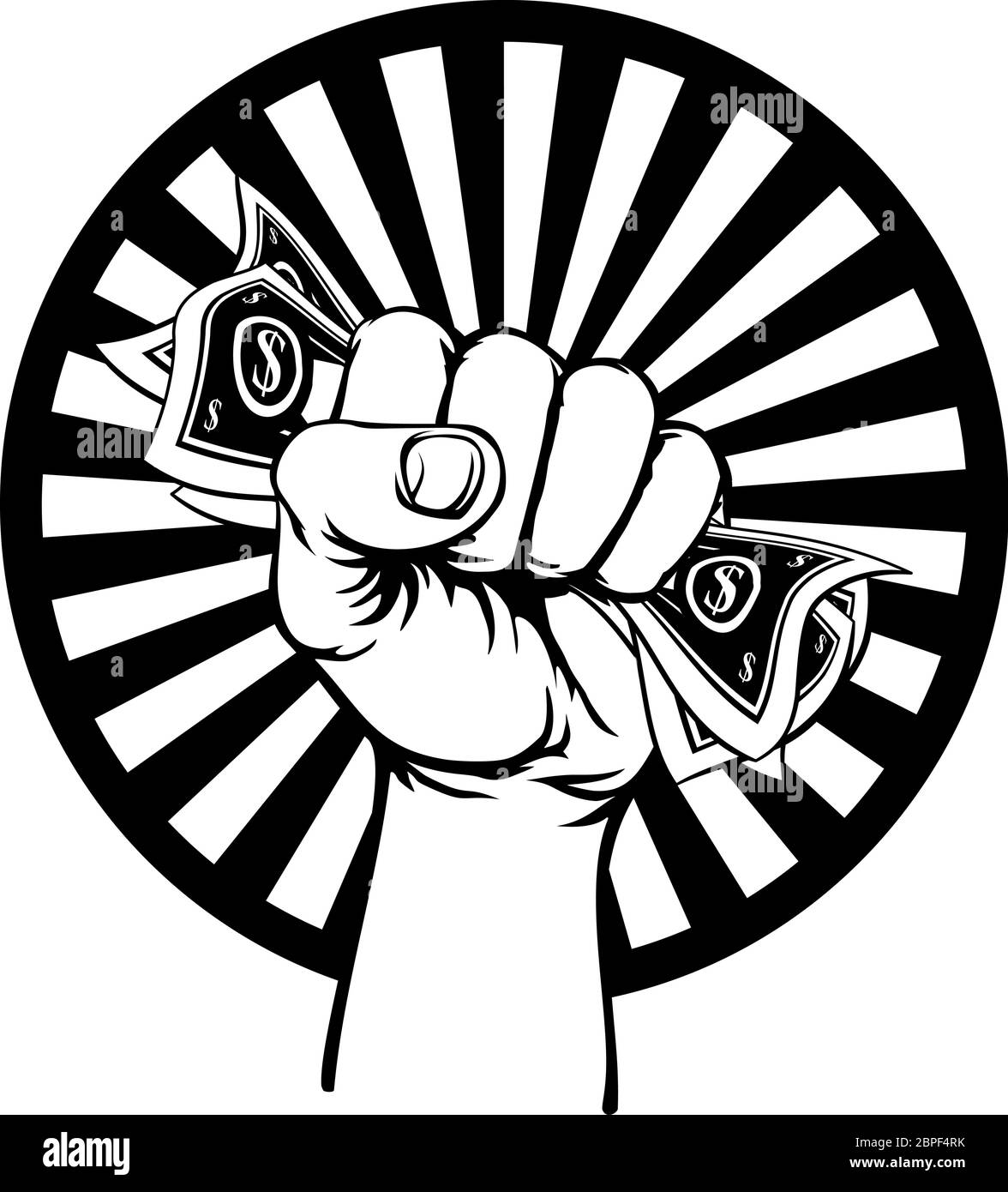 Faust Hand Cash Geld Stock Vektor