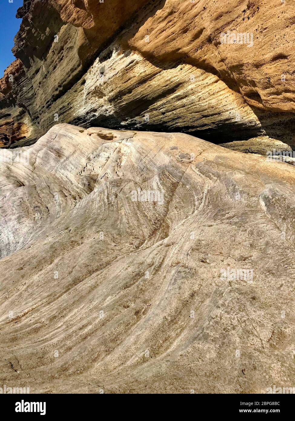 Geologische Formationen an der Amarilla Küste, Teneriffa, Spanien Stockfoto