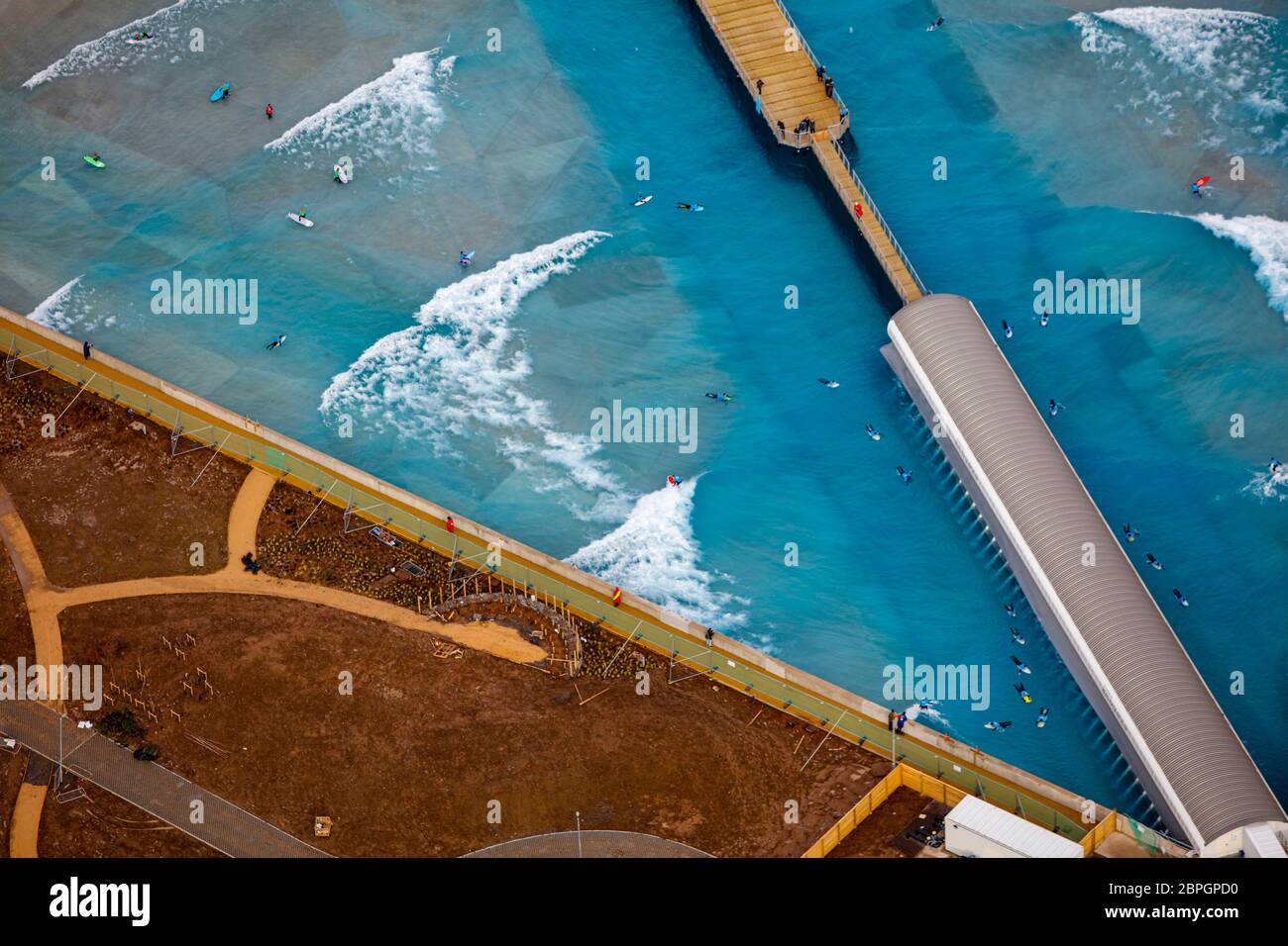 Luftaufnahme der Welle Stockfoto