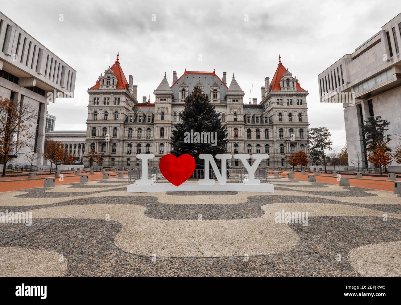 Albany Capitol Building Stockfoto