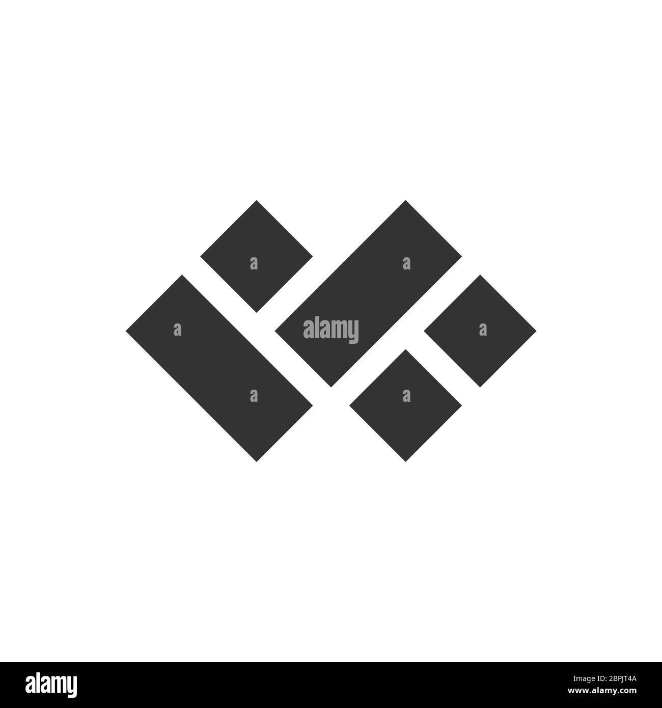 Diamond Brick Infinity Logo Vorlage Illustration Design. Vektor EPS 10. Stockfoto