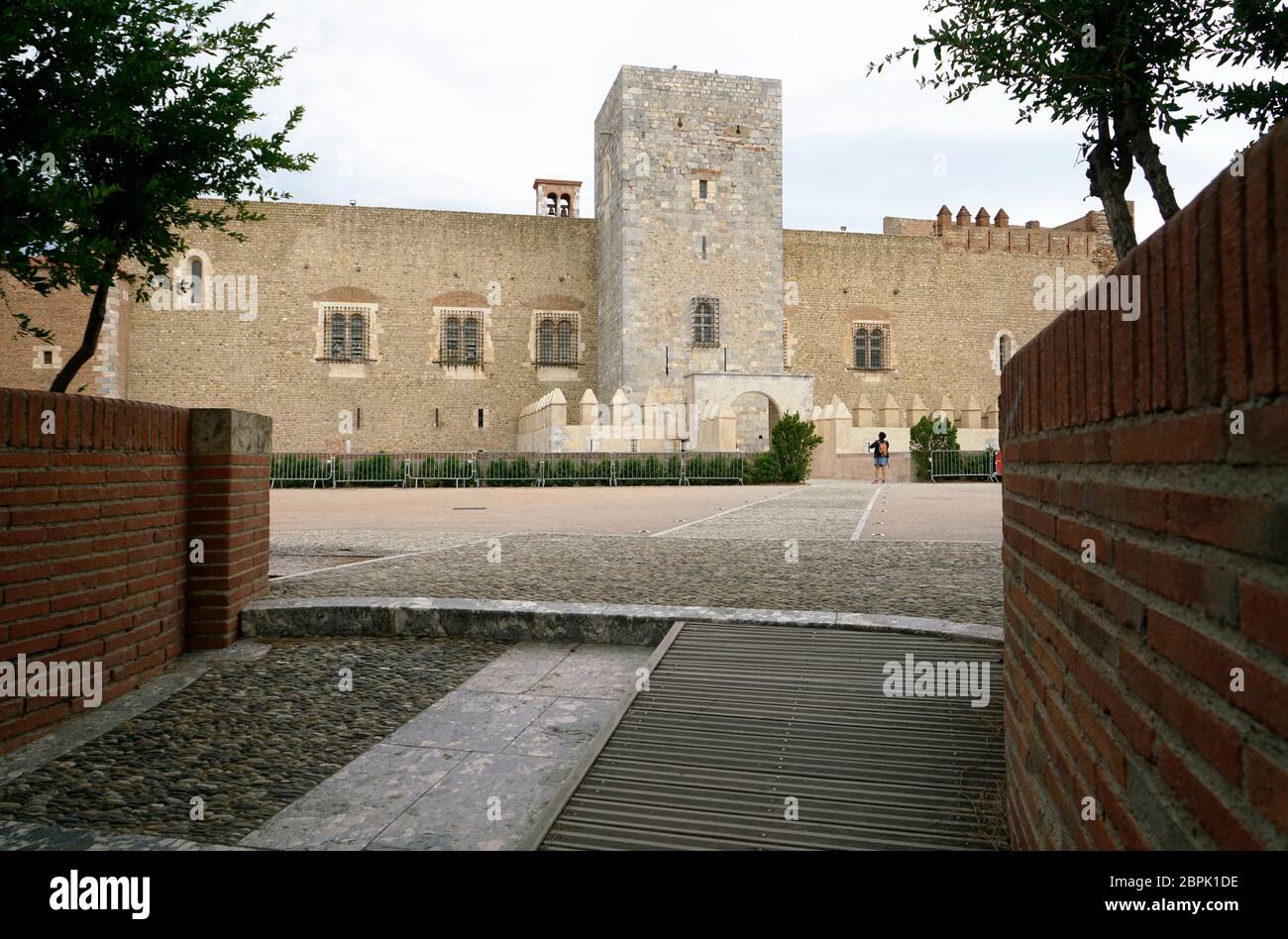 Palast der Könige von Mallorca.Perpignan.Pyrenäen-Orientales.Occitanie.Frankreich Stockfoto