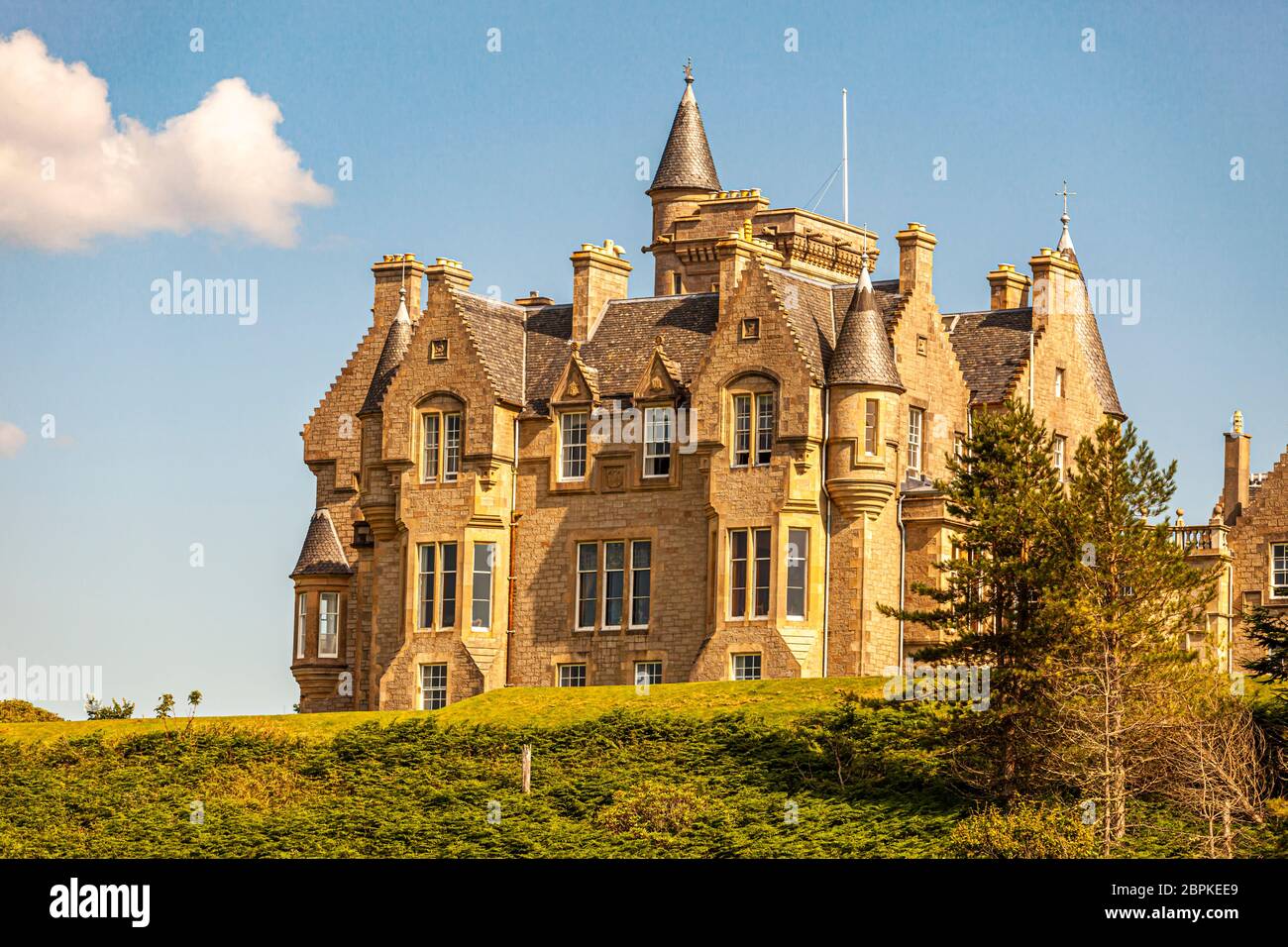 Glengorm Castle auf der Isle of Mull, Schottland Stockfoto