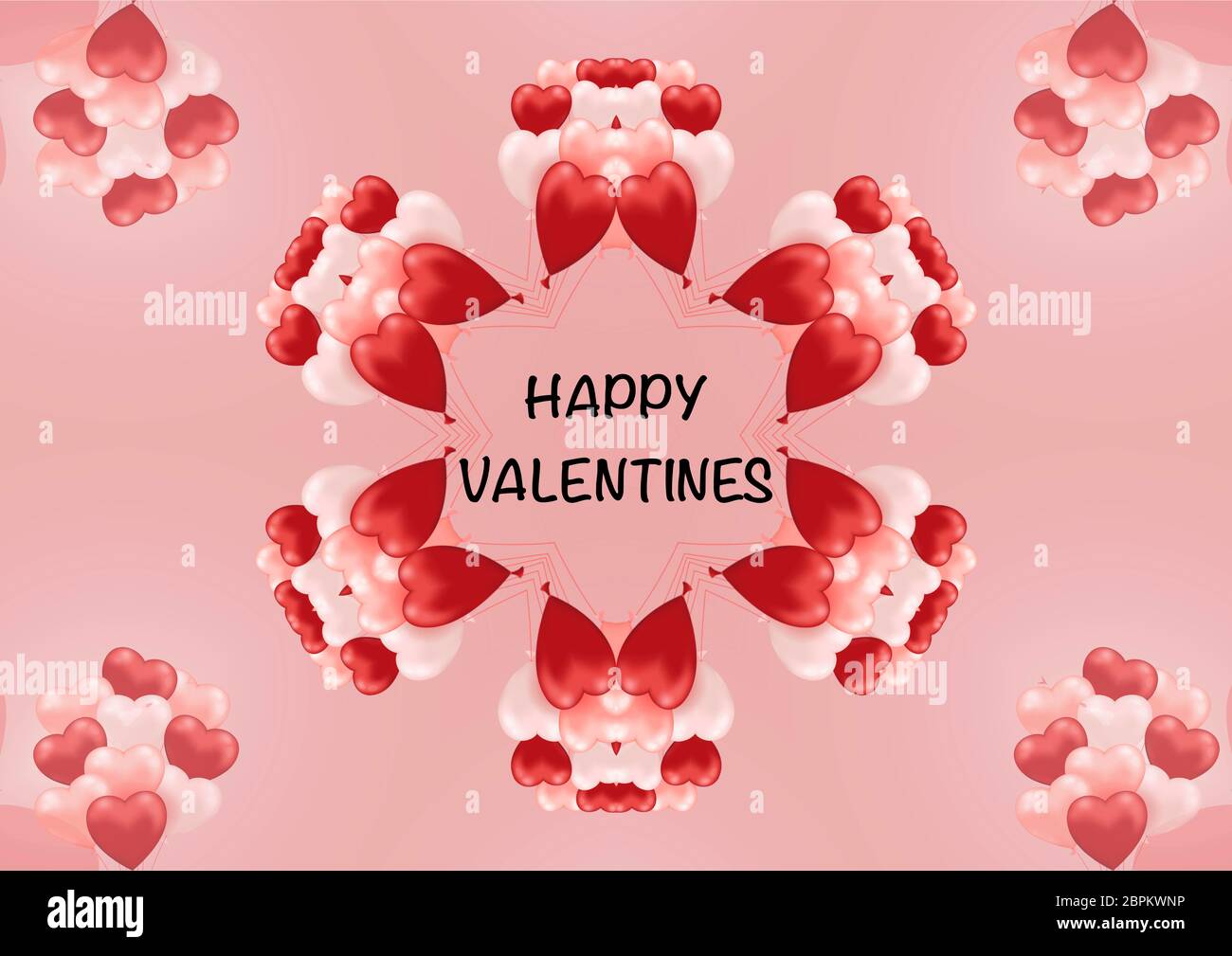 Valentinstag Botschaft der Liebe Stockfoto