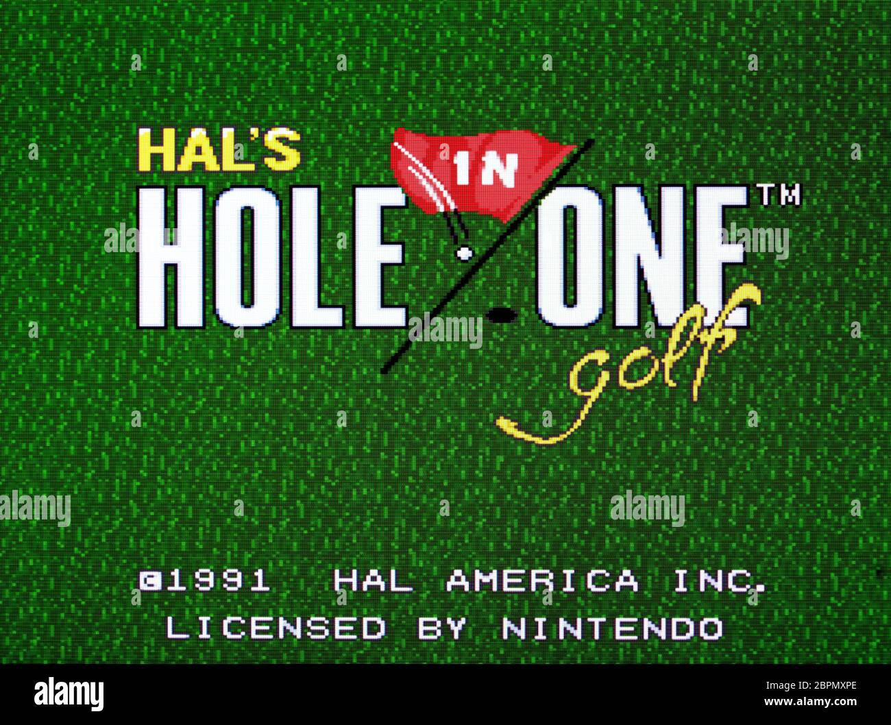 Hal's Hole in One Golf - SNES Super Nintendo - nur zur redaktionellen Verwendung Stockfoto