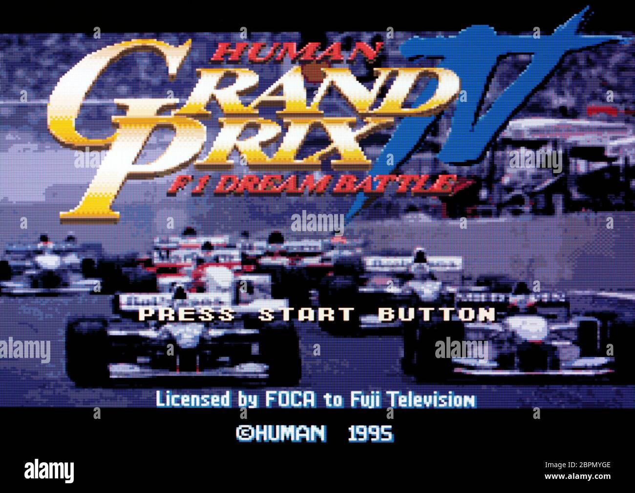 Human Grand Prix IV F1 Dream Battle 4 - SNES Super Nintendo - nur zur redaktionellen Verwendung Stockfoto
