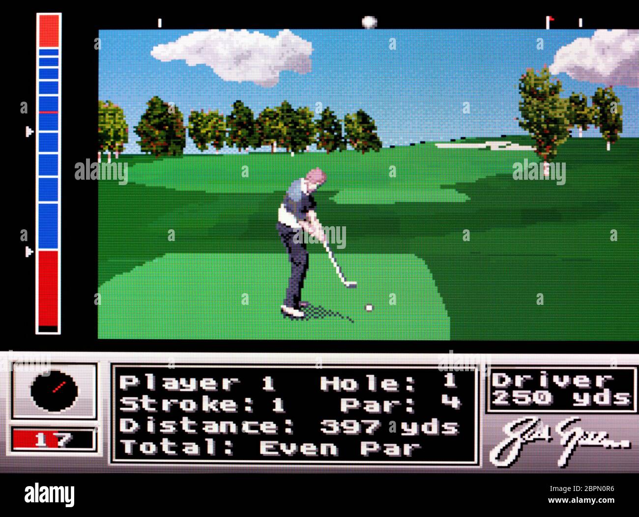 Jack Nicklaus Golf - SNES Super Nintendo - nur zur redaktionellen Verwendung Stockfoto