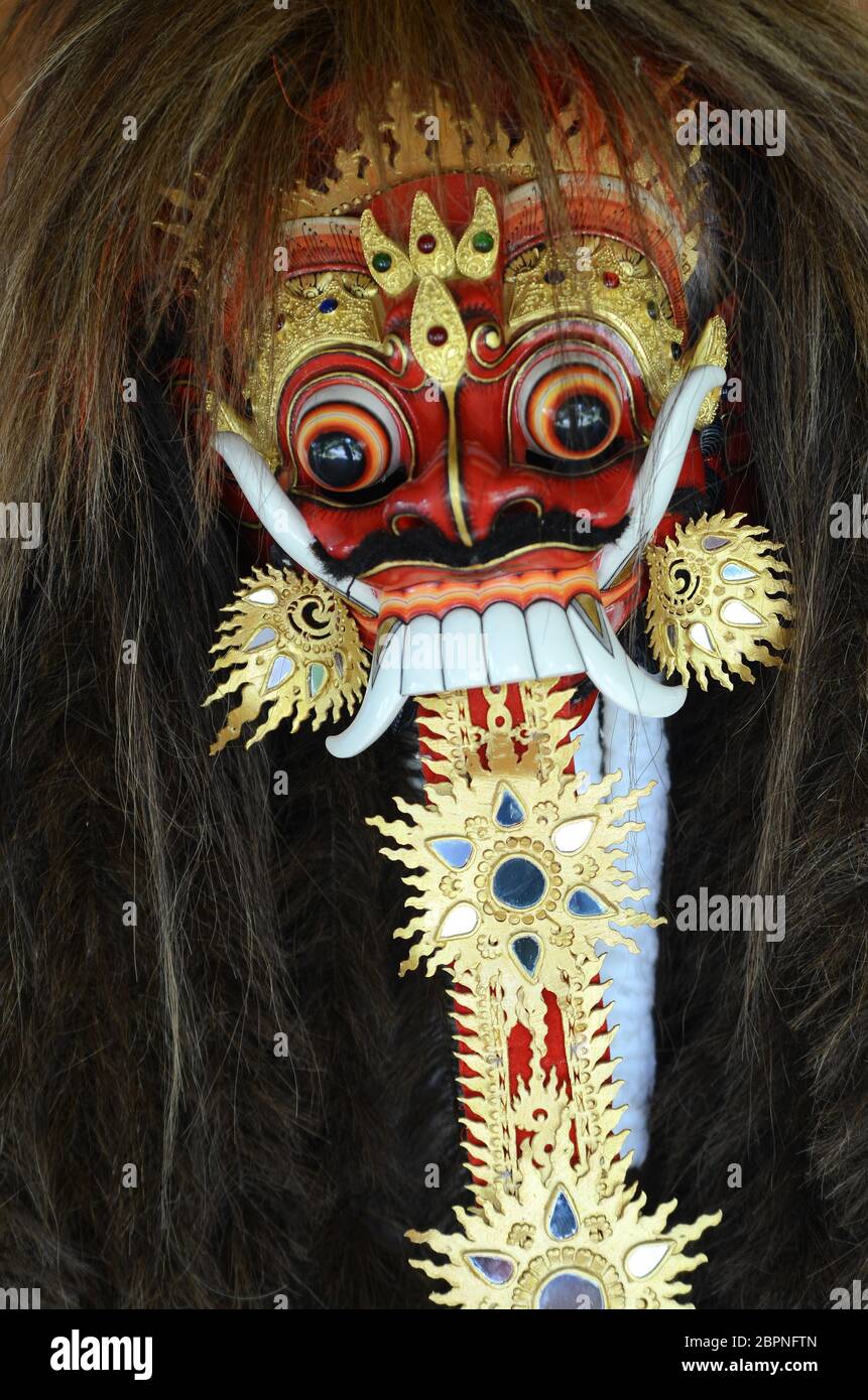 Bali Barong und Rangda in Bali traditionellen religiösen Tanz Stockfoto