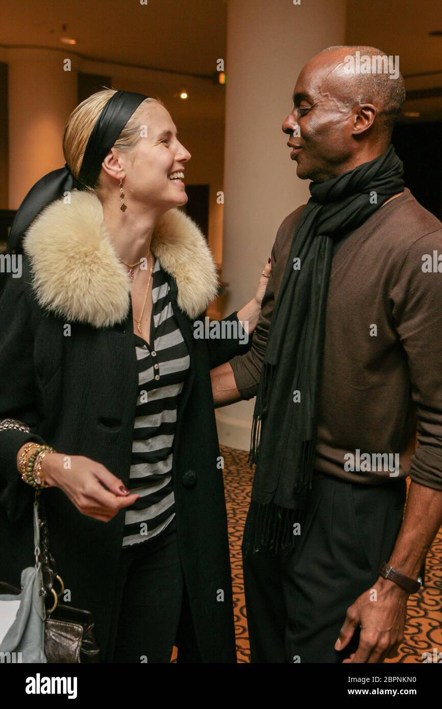 Heidi Klum - das deutsche Model Heidi Klum und der US-amerikanische Choreograf und Model Bruce Darnell Stockfoto