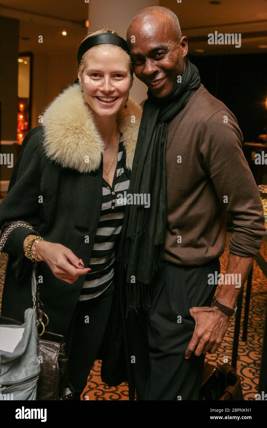 Heidi Klum - das deutsche Model Heidi Klum und der US-amerikanische Choreograf und Model Bruce Darnell Stockfoto