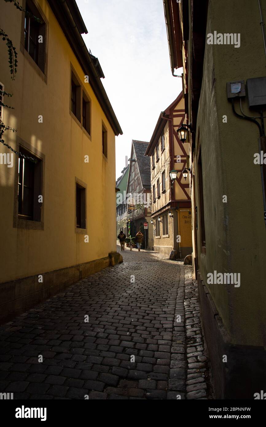 Heidelberg, Deutschland - enge Straße Stockfoto