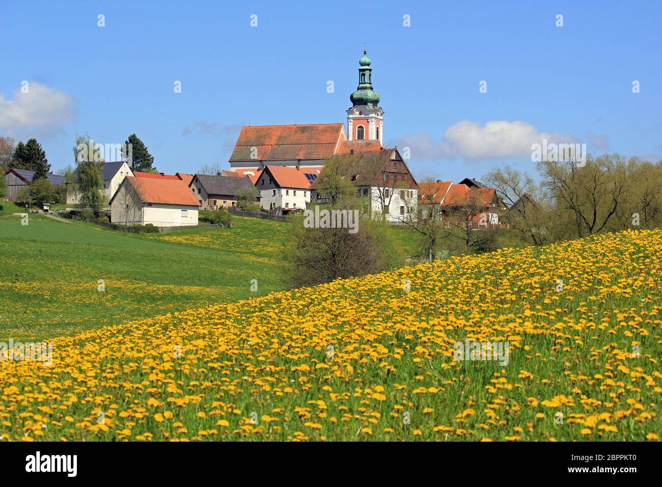Neualbenreuth in Nordostbayern Stockfoto
