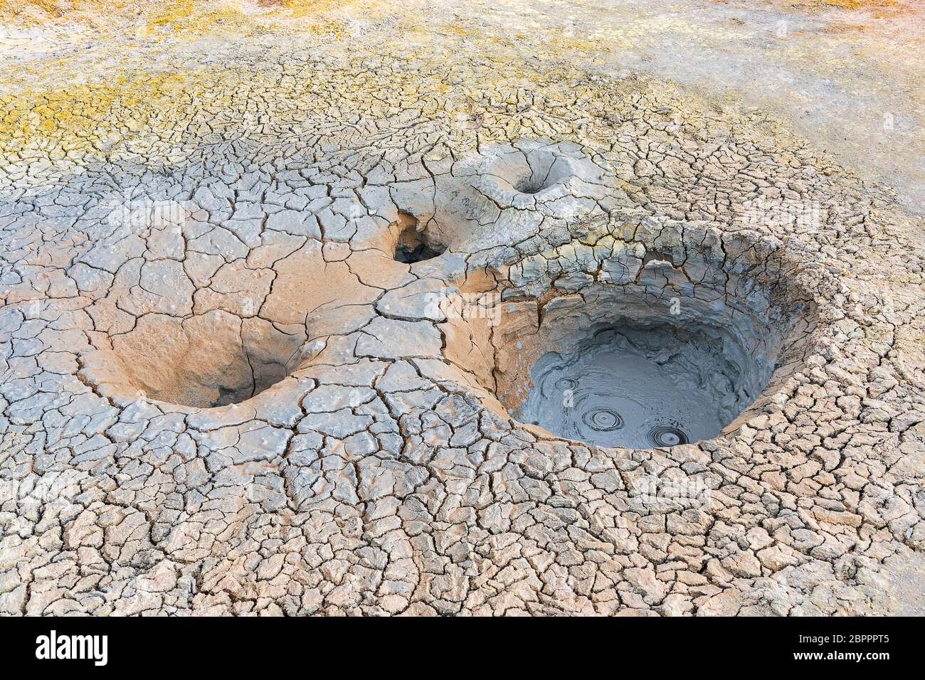 Sol de Mañana Geysir, 4.861 m Höhe , Grenze zu Chile, Anden, Departamento Potosí, Bolivien Stockfoto